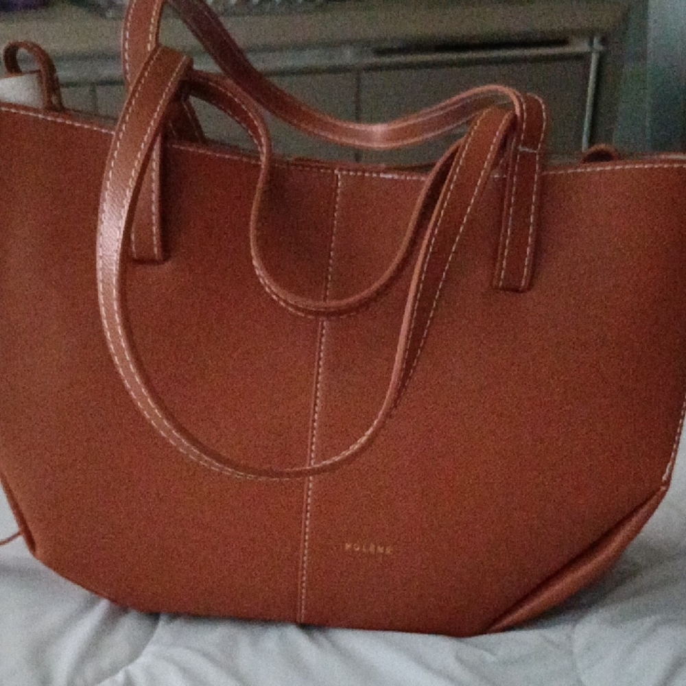 Brown Leather Tote Bag